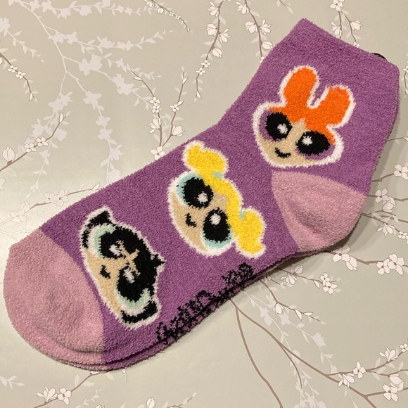 The Powerpuff Girls Fuzzy Comfy Cozy Fall Winter Bedtime Socks - Picture 1 of 6